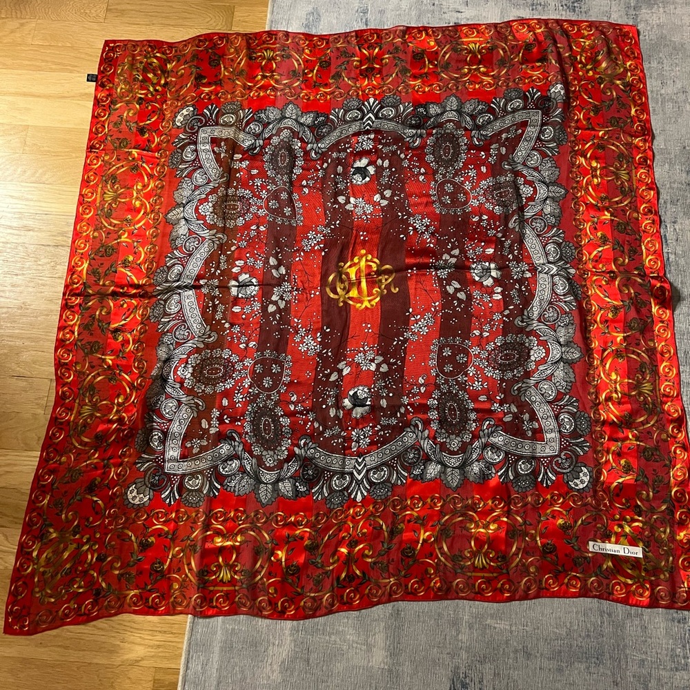 Vintage Christian Dior Silk scarf